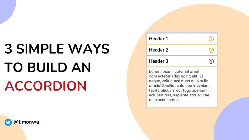 How to Build an Accordion Menu 3 Simple Ways