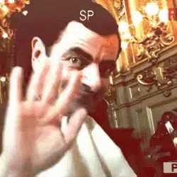 Man waving goodbye