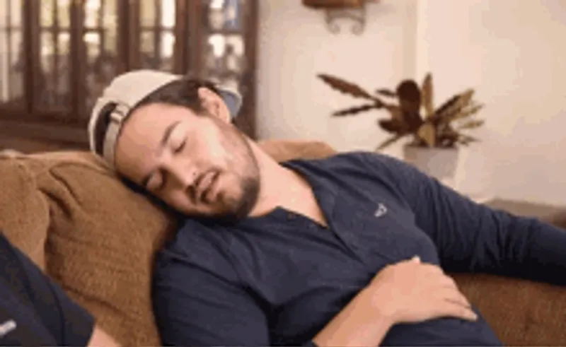 Man saying 'just Kidding'