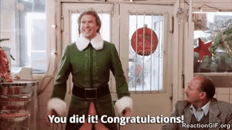 Congrats, you did it gif