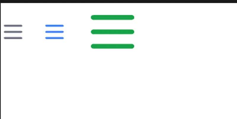 Example of SVGs converted into React components with dynamic styling