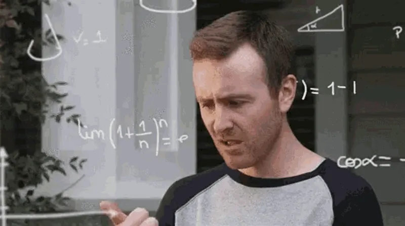 Man calculating