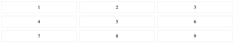 A simple CSS grid layout