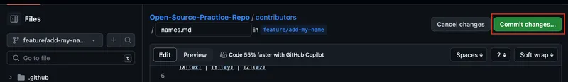 How to commit changes on GitHub