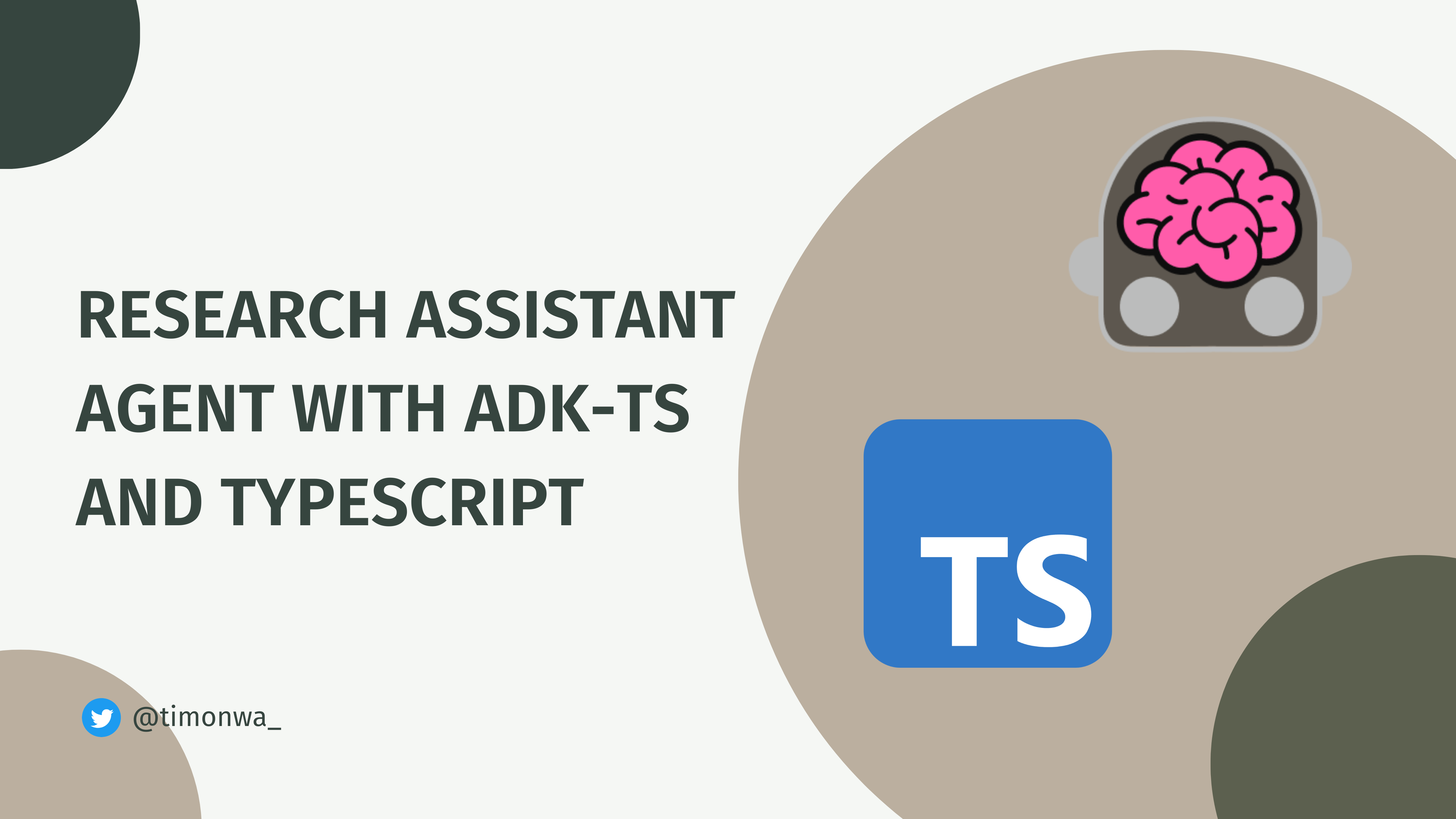 Build a Research Assistant AI Agent with TypeScript and ADK-TS (Part 1)