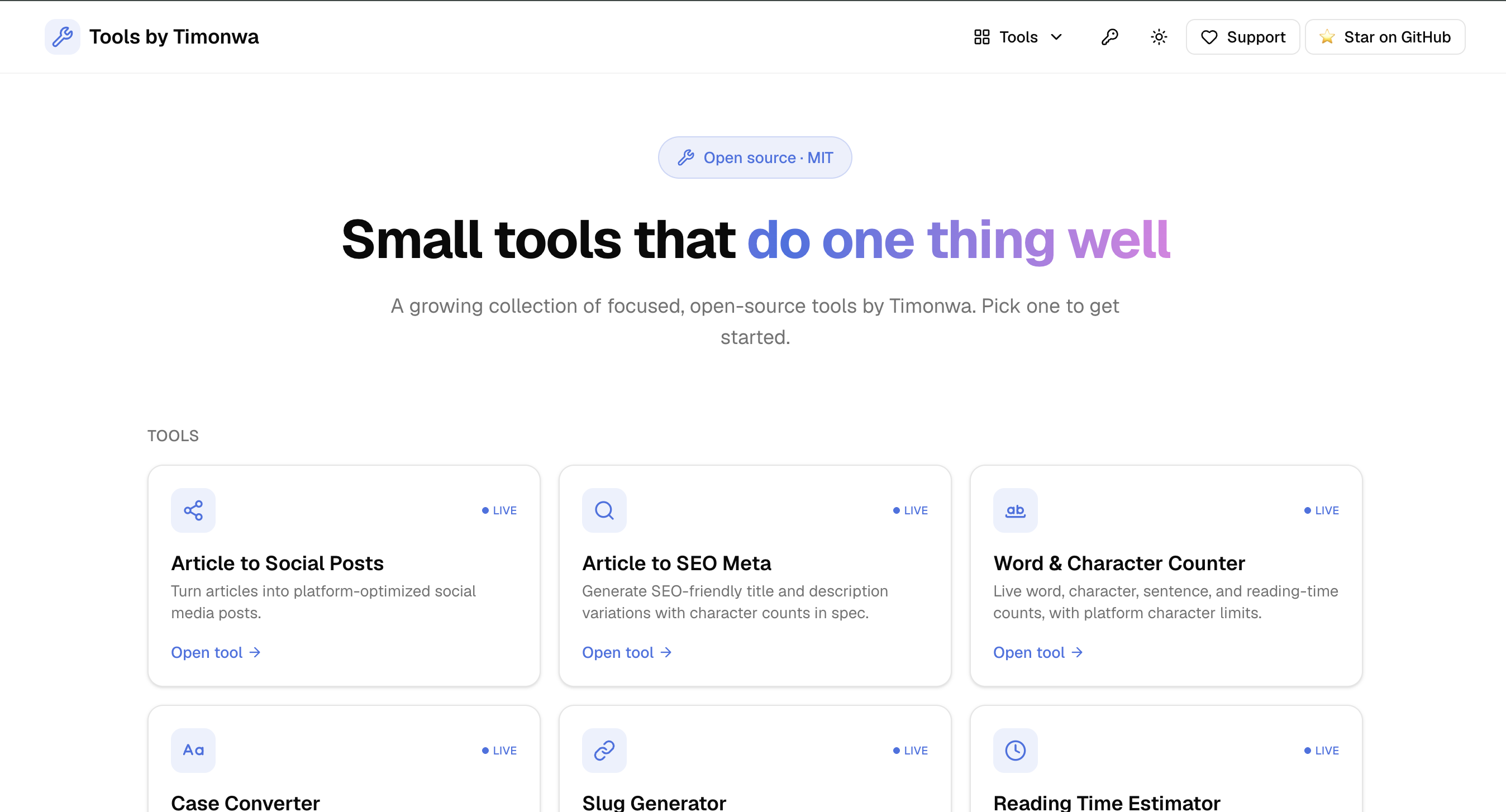 Tools by Timonwa
